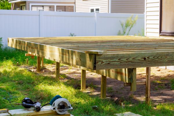 Elevated Deck Installation in Chapel Hill