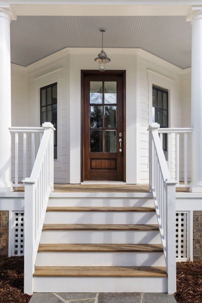 Stoop Railing Installation in Chapel Hill